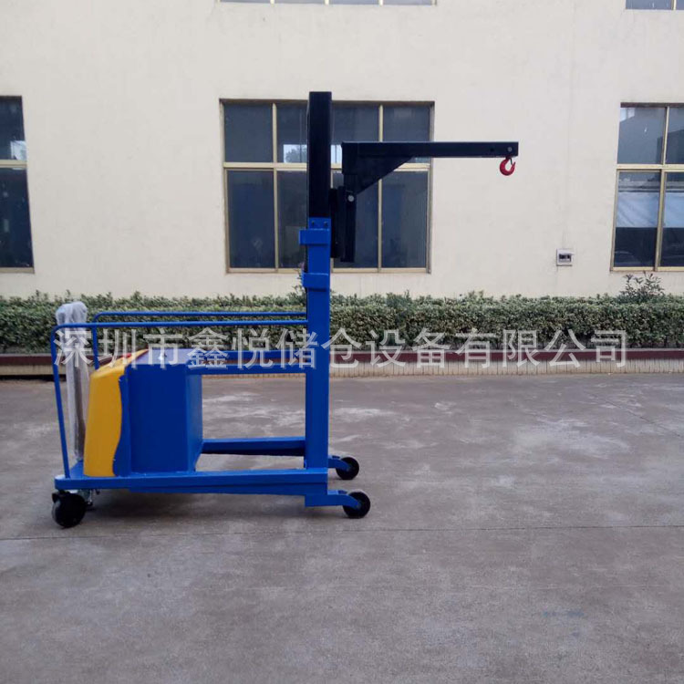 无前腿半电动堆高车液压单臂吊 小吊机 电动液压升降平衡小吊机