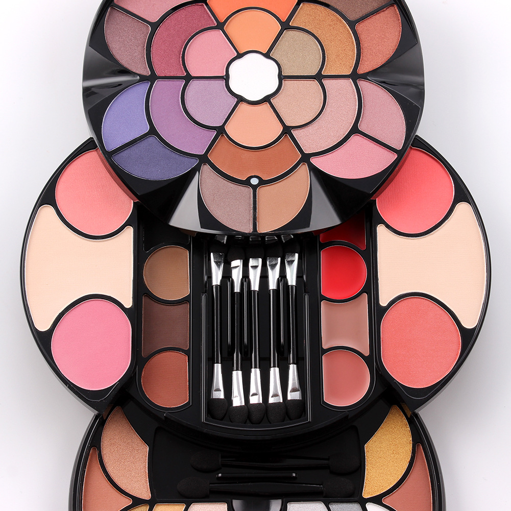 Eye Shadow Eyebrow Powder Blush Lipstick Petal Makeup Palette display picture 2