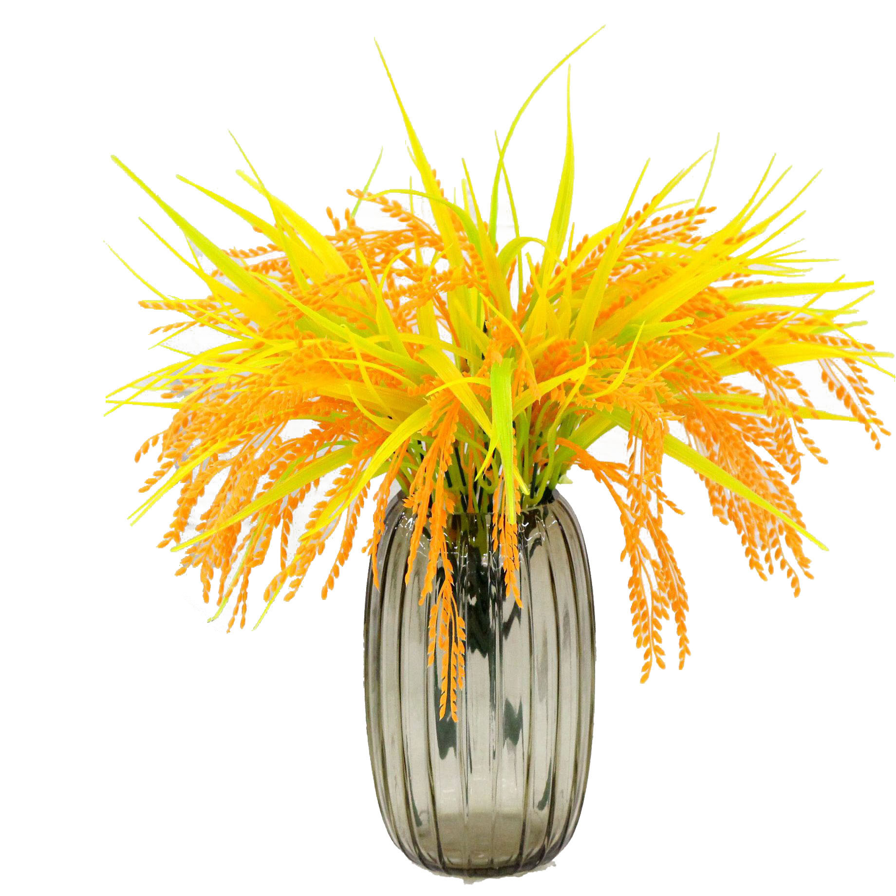 仿真稻谷麥穗 7叉稻穗 綠植田園植物園林裝飾燈飾道具