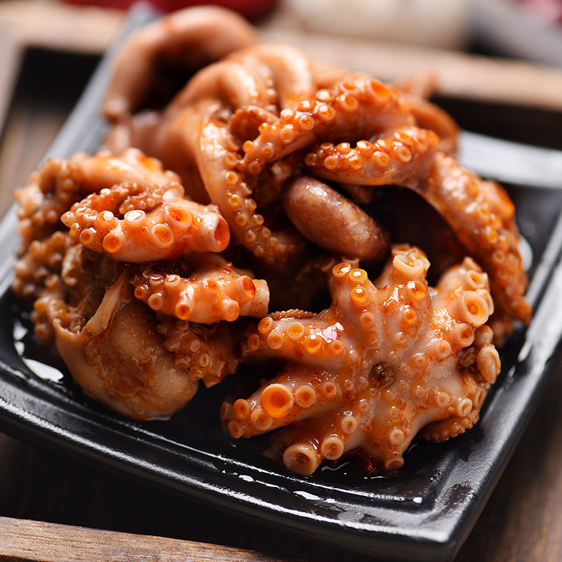 麻辣爆頭八爪魚即食網紅 香辣小海鮮 休閑零食麻辣小章魚即食批發