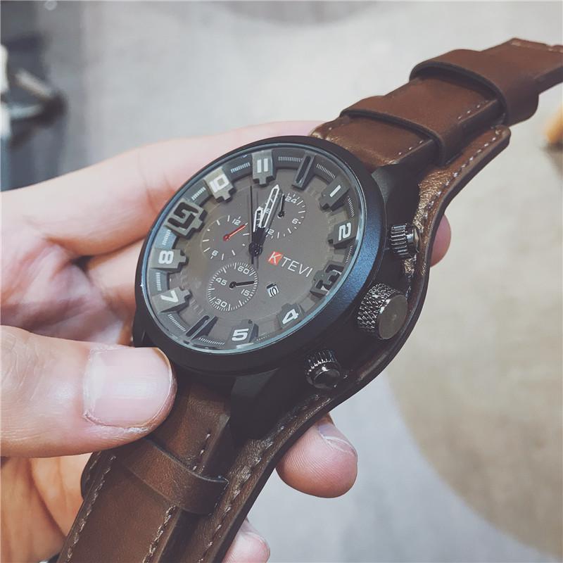 Außenhandelsheiße Herrenuhr, hochwertige Modetrend tägliche kreative Persönlichkeit spezielle Kräfte große Zifferblatt Herrenuhr