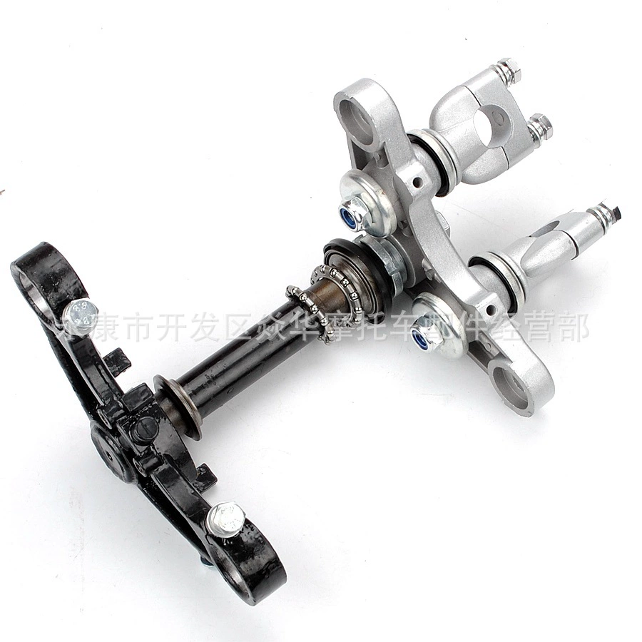 Аксессуары для внедорожных мотоциклов, передний амортизатор 27, рулевой механизм, амортизатор, фанерная соединительная пластина, верхняя и нижняя, 3 звезды, CRF50, три зажима, тяжелое дерево