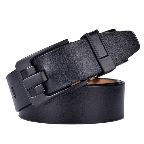 Genuine Leather Belt Cowhide Men's Pin Buckle Belt Retro Casual Factory Direct Sales Foreign Trade Dropshipping