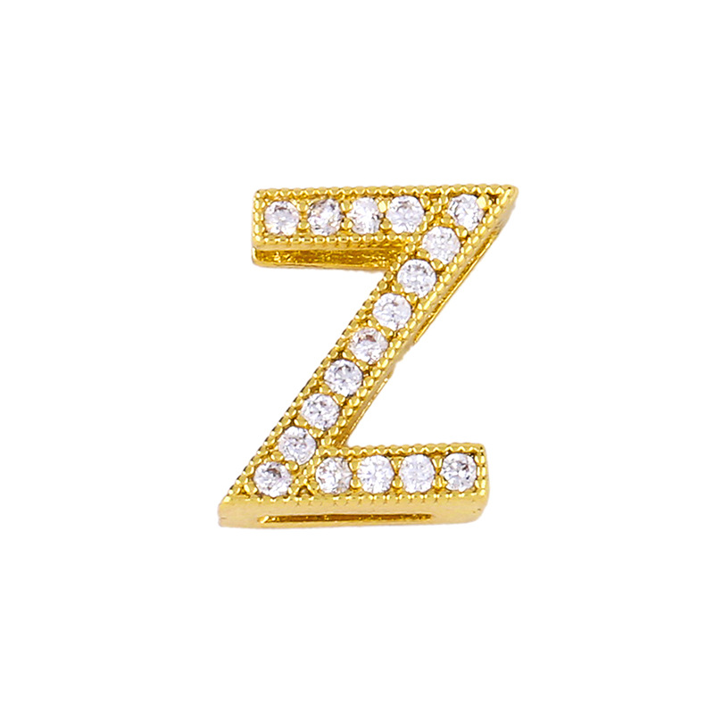 Fashion Letter Copper Gold Plated Zircon Necklace display picture 31