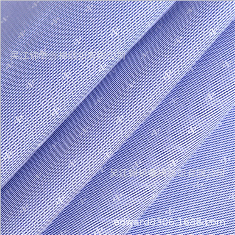 Plain chambray shirt fabric oxford jacquard cut pattern 1.JPG