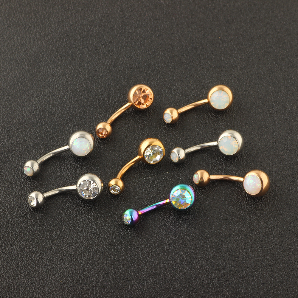 Stylish Stainless Steel Navel Ring Dangle Belly Button Piercing Jewelry Set for Women detail image 9