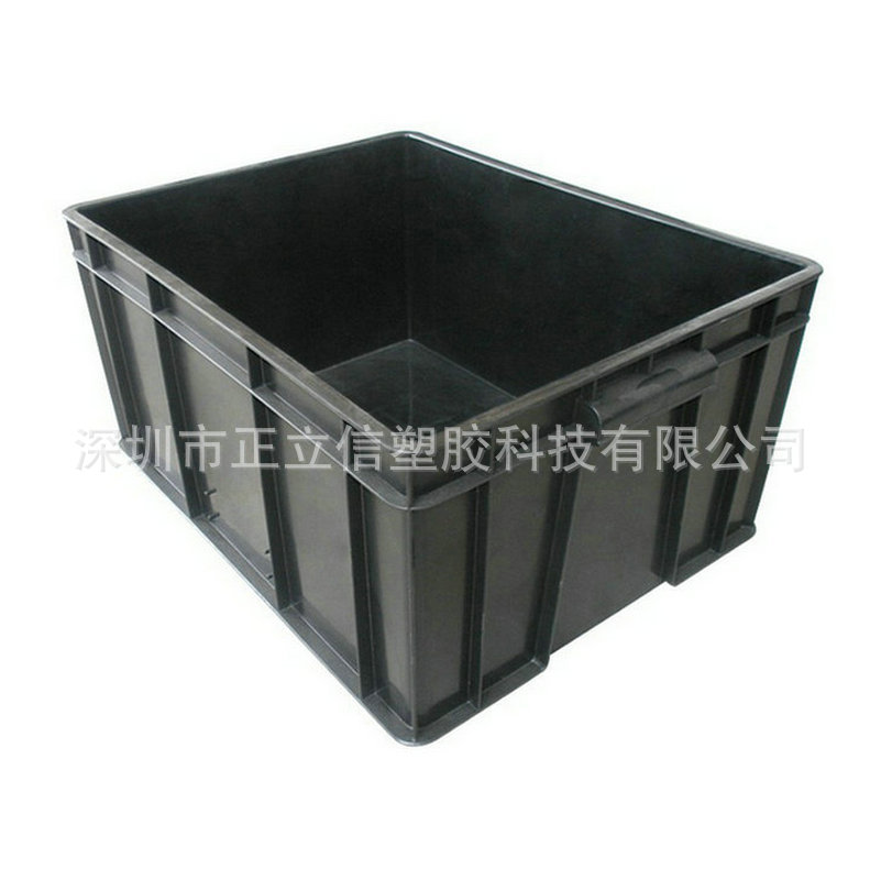 防静电周转箱电子厂无尘车间防静电胶箱防静电周转箱黑色塑料