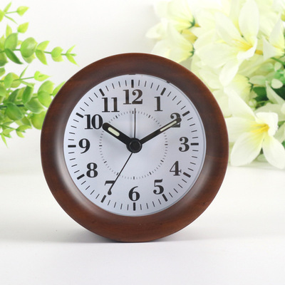 Northern Europe Log originality Night light Electronics alarm clock Amazon Cross border Selling hour student Mute Desk Clock