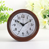 北欧原木创意夜灯电子闹钟 亚马逊跨境热销小时钟学生静音小台钟|ru