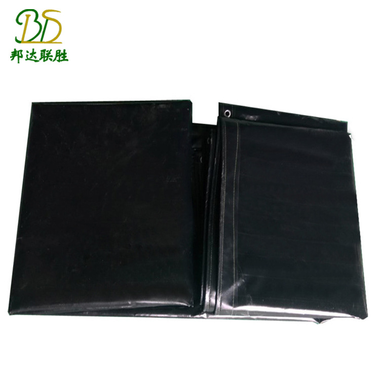 Custom black PVC Knife Cloth thickening wear-resisting Rainproof Sunscreen waterproof canvas automobile Steamship Container Tarpaulin