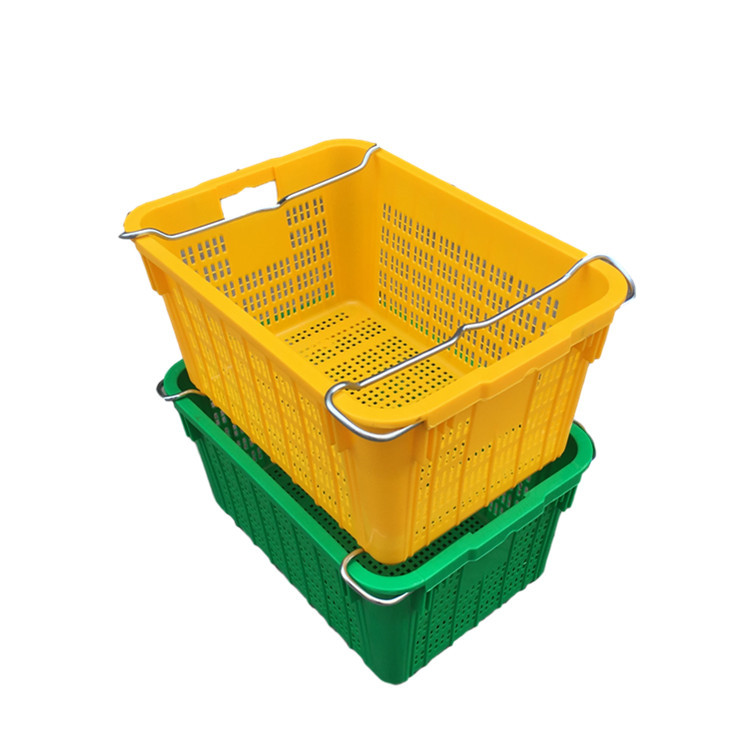 新2#加厚蔬菜萝 塑料铁耳萝筐 周转运输萝塑胶铁耳胶筐水果橘子萝