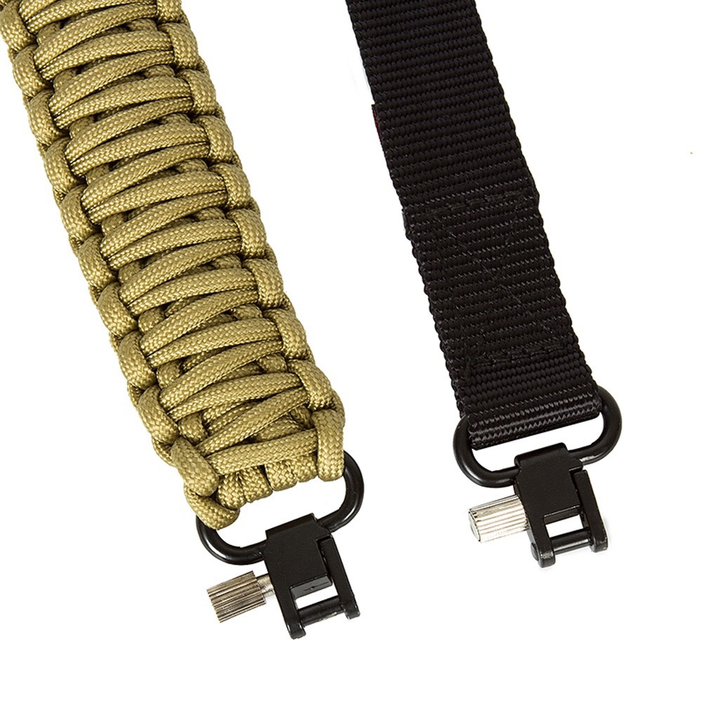 户外550磅伞绳编织枪带 尼龙腰带 战术QD扣编织肩带-阿里巴巴