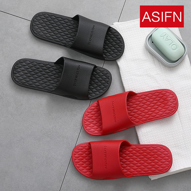 春夏凉拖鞋女居家用纯色浴室拖鞋洗澡防滑情侣室内软厚底拖鞋男