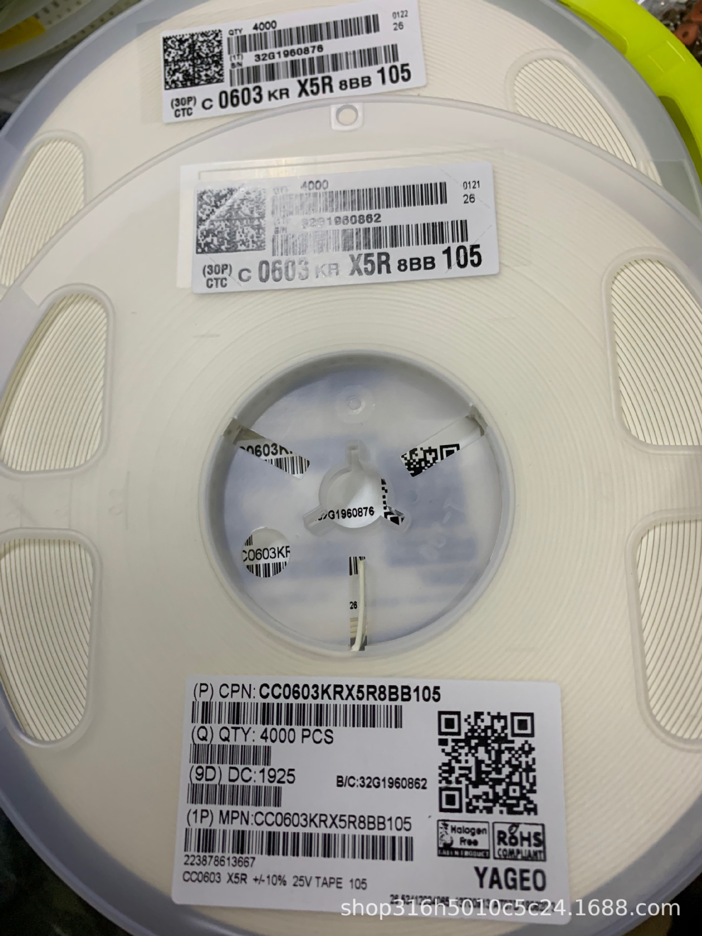 贴片电容 0603 105/16V-50V  1UF35V   10% MLCC原装正品贴片电容