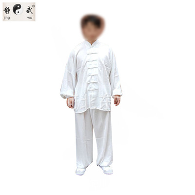 厂家供应 细麻纱中式太极服 功夫衫武术服练功服男女同款一件代发