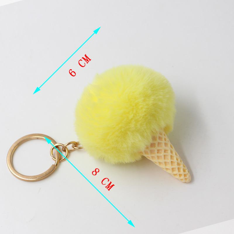 13g Weight Bag Charms Bag Accessories Type 1 Piece Quantity Daily Occasion Resin, Polyester Material Ice Cream Pattern Elegant, Cute Style 1 Piece Resin Polyester Ice Cream Bag Charms 3