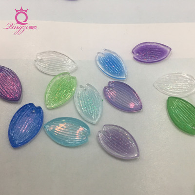 爆款创意仿樱花瓣状树叶子形树脂手工DIY古风发簪头饰品配件材料