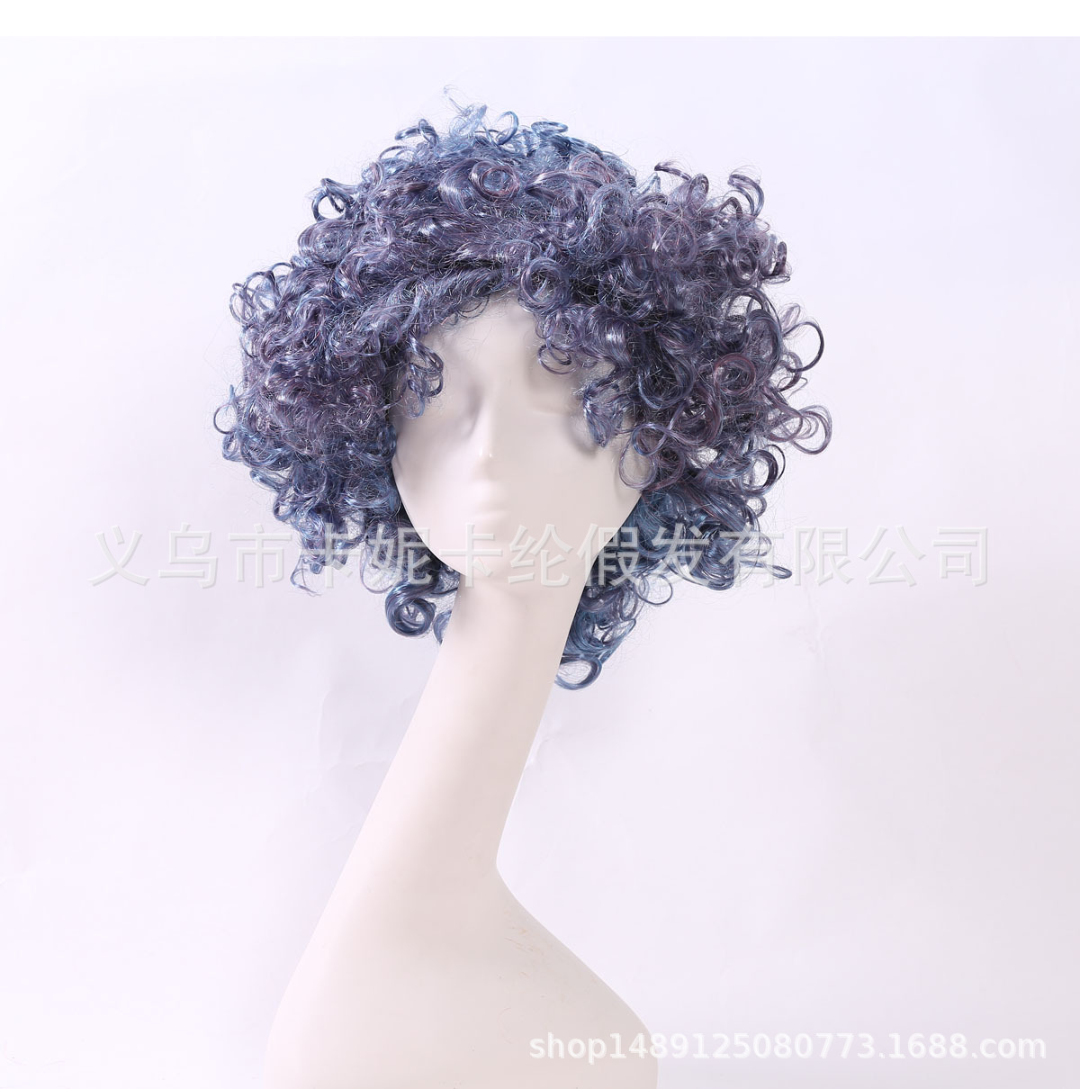 Nuevo estilo naranja fan cabello de moda europea y americana rizos