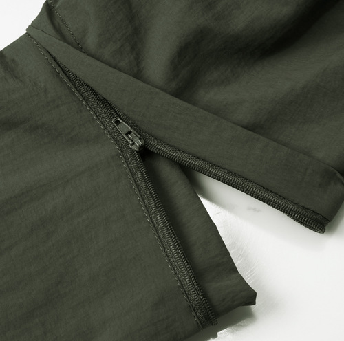 8618 Summer Sleeveless Convertible Quick-Dry Long-Sleeve Shirt for Men - Hiking and Outdoor Wear in Large Sizes