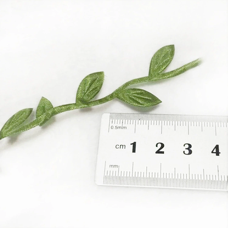 Spot supply Simulation Green Leaf Ring Flower Ring Weaving Accessories File Leaf Decoration Vine DIY Flower Ring Material