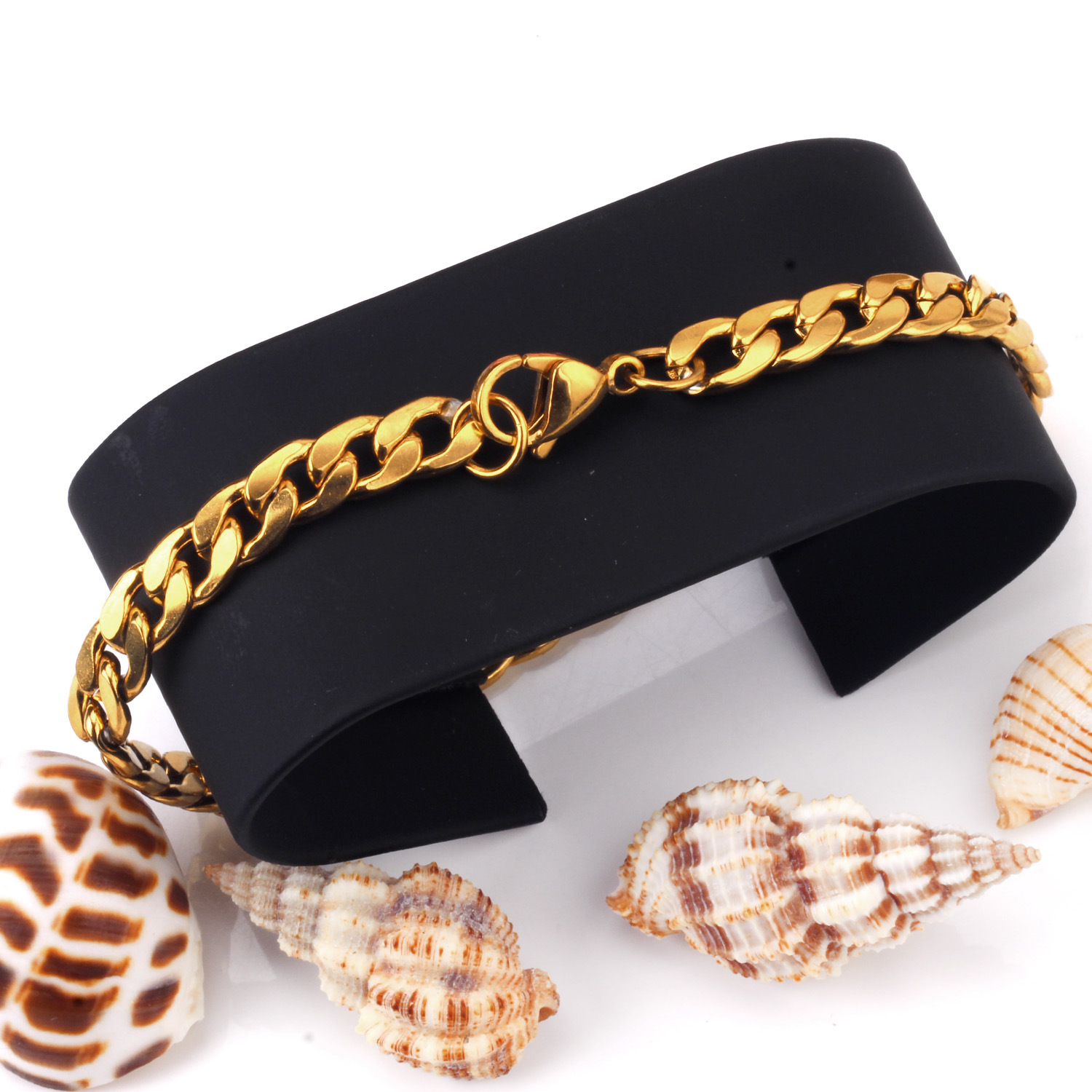 Stainless Steel Material Hip-hop Geometric Stainless Steel Plating Bracelets