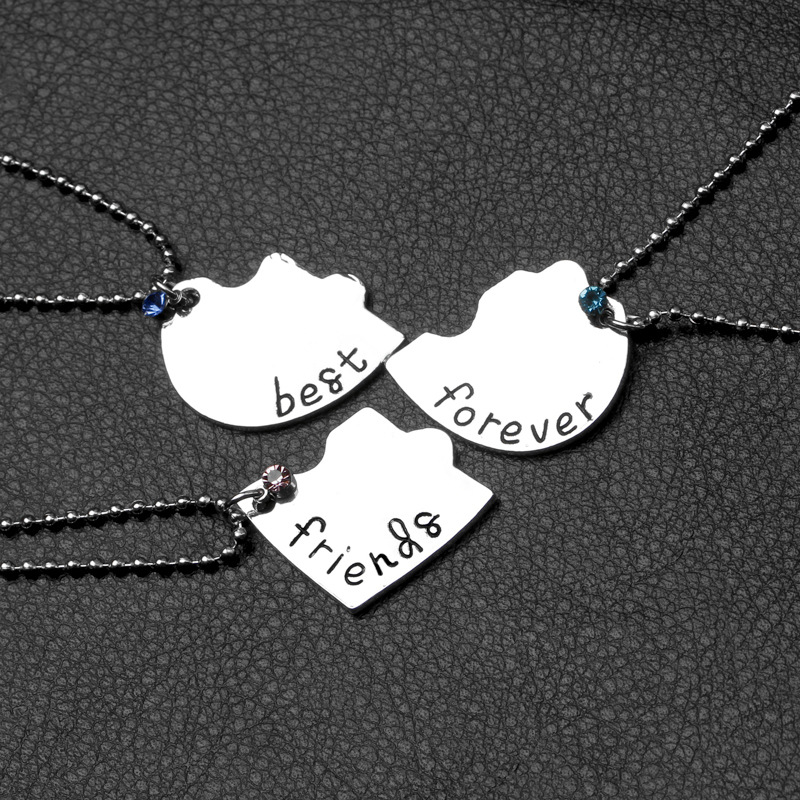 Three-piece Best Friends Forever necklace