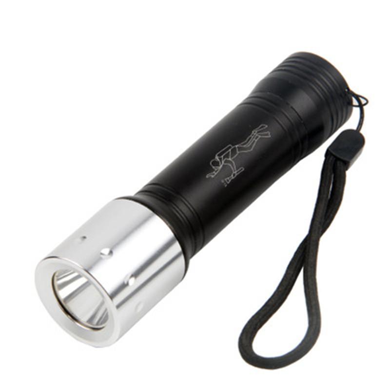 Cross-Border Strong Light Long-Range Led Diving Flashlight Professional Waterproof T6 Aluminum Alloy Diving Flashlight Mini