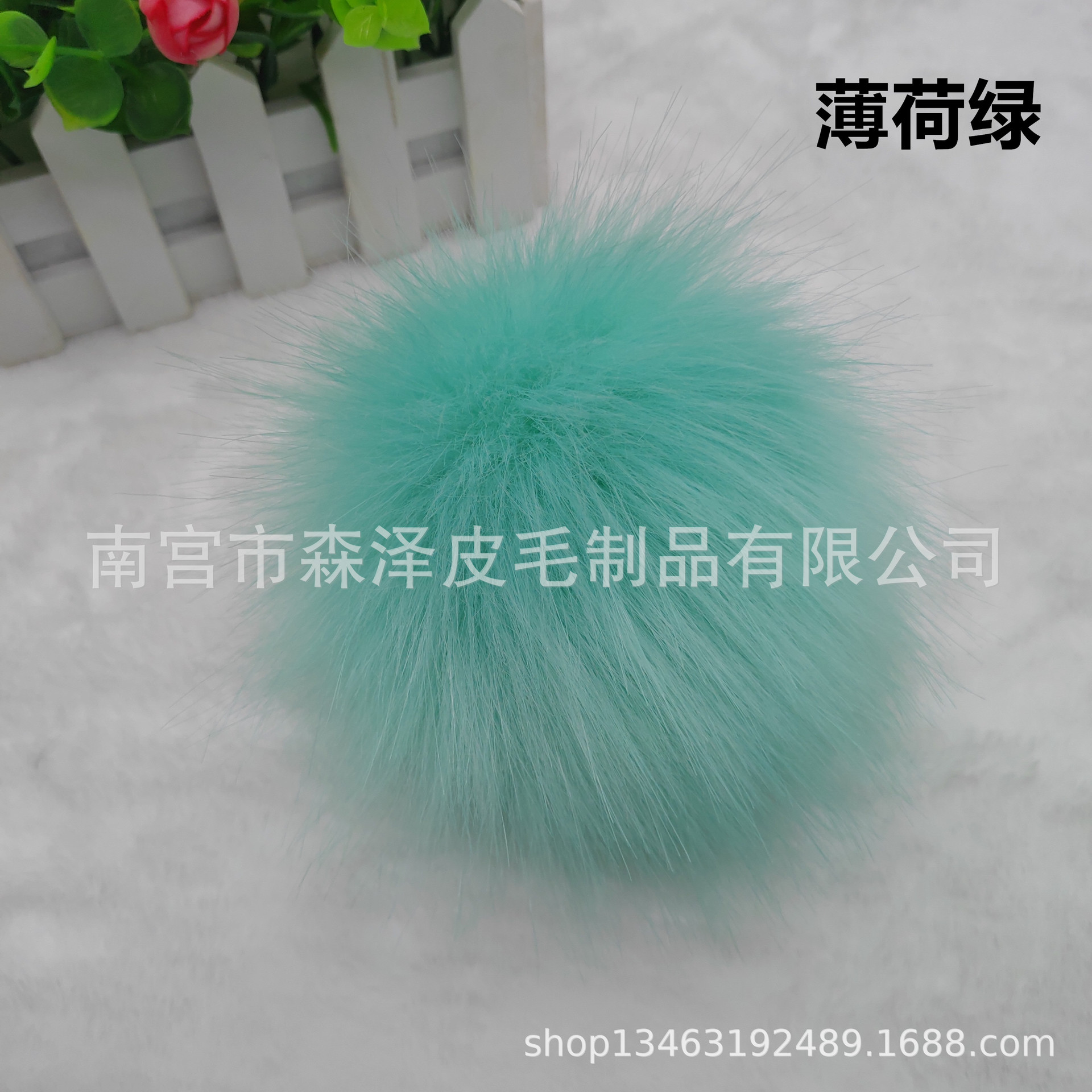 Venta caliente transfronteriza de imitación de piel de zorro de imitación de mapache de imitación de piel de conejo bola de piel sombrero colgante de color imitación de piel falsa bola