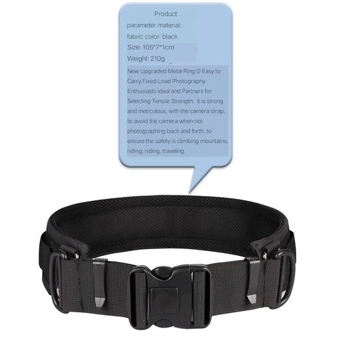 SLR camera fixed belt, multifunctional photography belt, mountaineering lens bag buckle strap, accessory bag