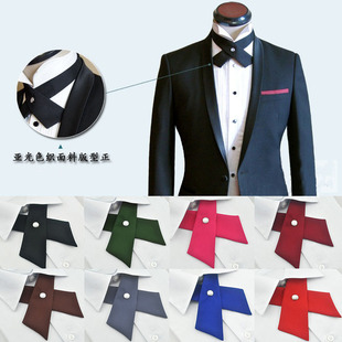 Fashion British Cross Bow Tie Men and Women Korean Style Stage Wedding Dress Collar Shirt Casual All-match