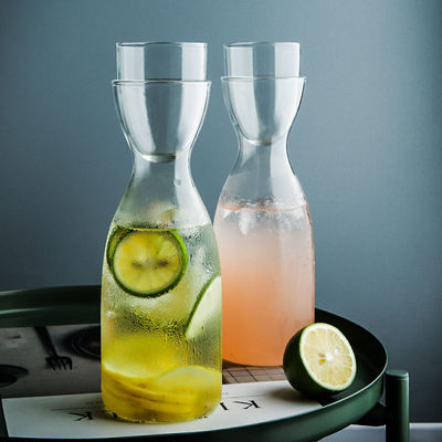 originality new pattern Nordic transparent Glass jug Water cup scented tea one person Simplicity Juice Cup Heat pot