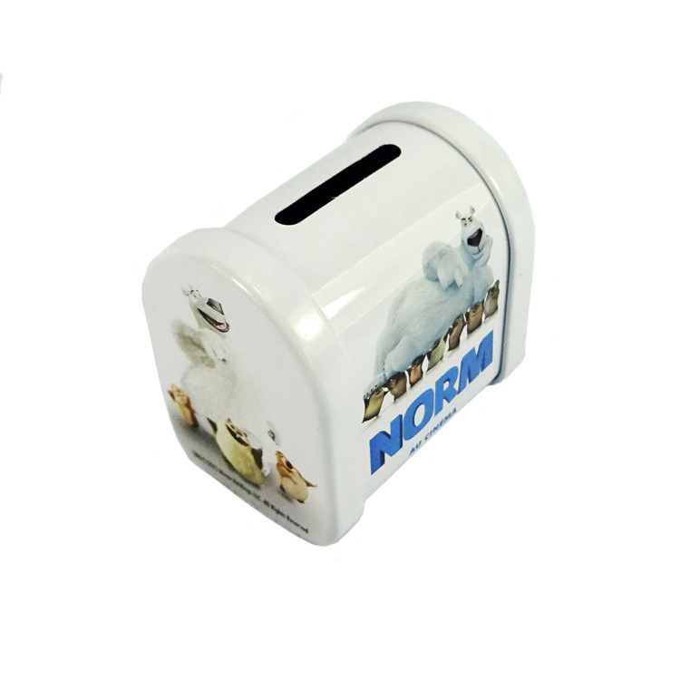 源头工厂直销金属马口铁粮迷你小巧异形邮箱储存罐盒可来图制！