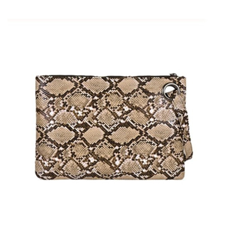 Unisex Snakeskin Pu Leather Zipper Wallets display picture 5