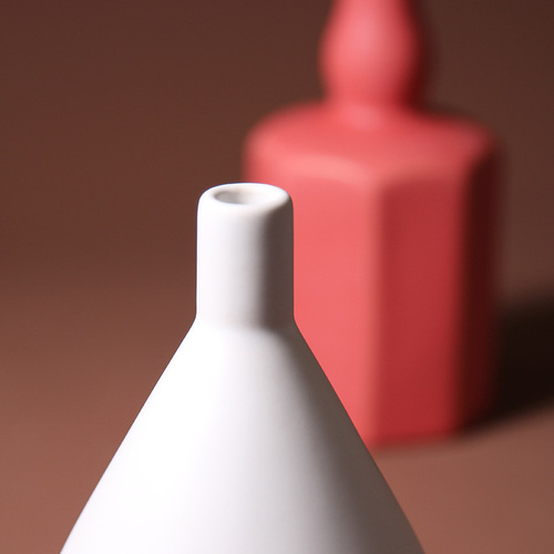 Nordic Morandi color ceramic vase ins simple living room hotel decoration ornaments soft decoration crafts wholesale
