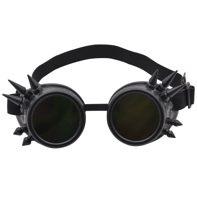 Liuding Steampunk Industrial Glasses Cycling Style Personalized Goggles Windproof Double layer Sunglasses_voghion.com