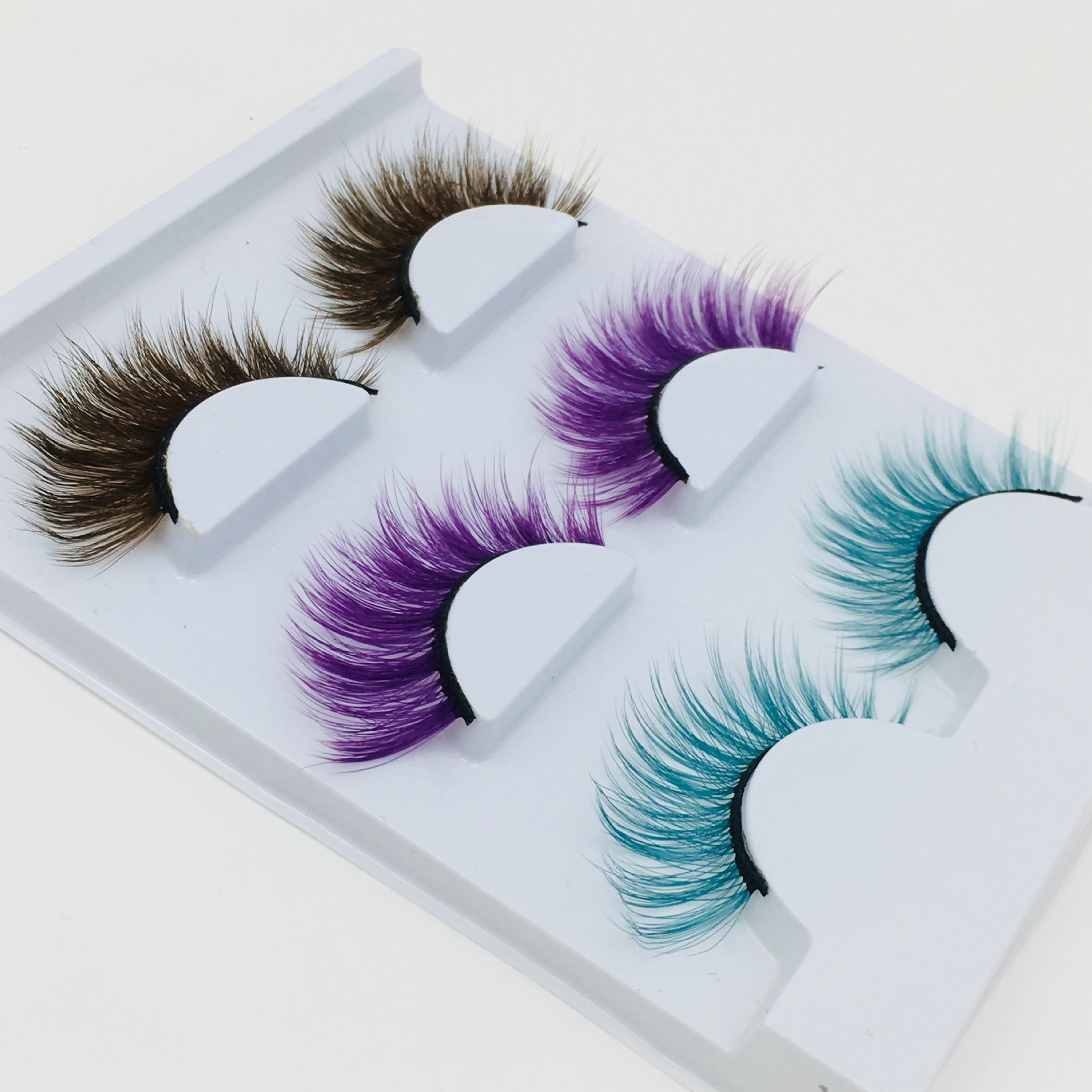 Tres Nuevos-pestañas De Maquillaje Natural Natural Engrosado Dimensional display picture 3