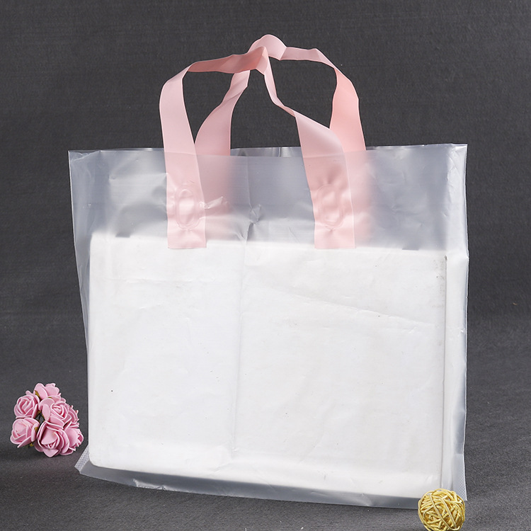 纯透明手提袋服装袋礼品袋塑料袋 低压膜结实耐劳 批发定做印logo|ru