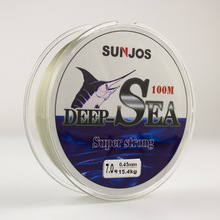 森井100米鱼线 DEEP-SEA 高强力高耐磨柔软远投海钓线厂家批发