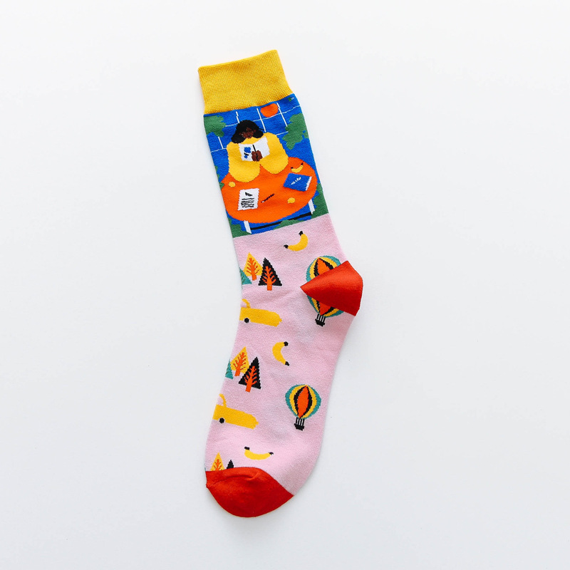 Unisex Casual Cartoon Cotton Crew Socks A Pair display picture 10