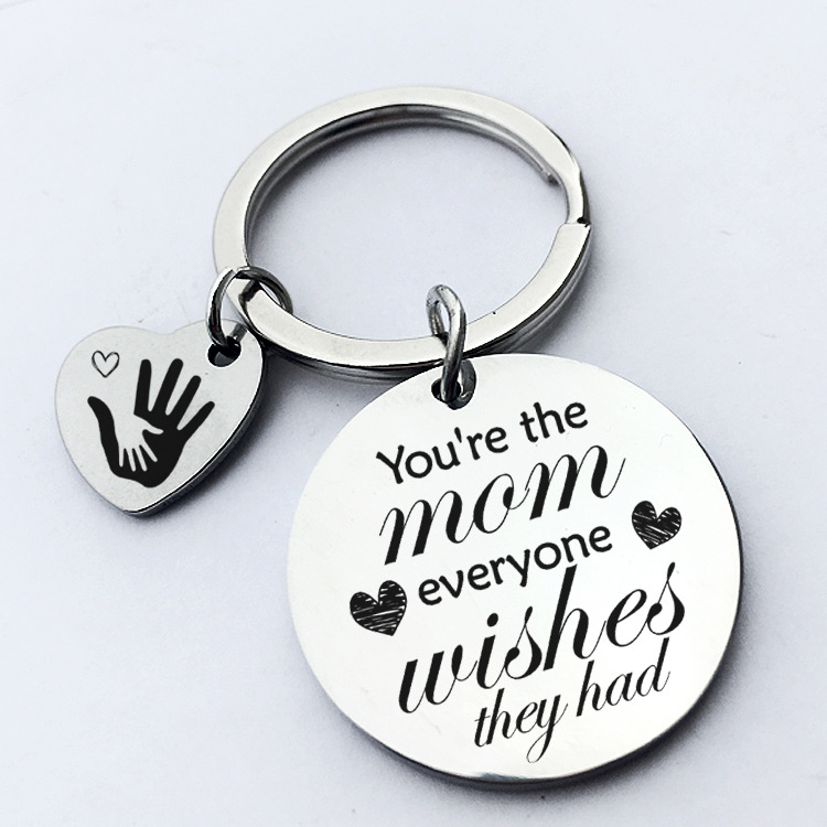 Mother'S Day Festival Fashion Mother's Day Stainless Steel Keychain