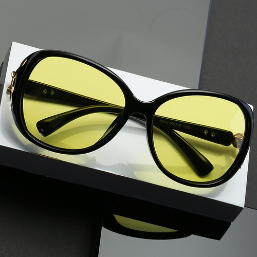 Fox Head Polarized Color-Changing Sunglasses for Women, Fashion Trendy, Driving Night Vision Sunglasses, Day and Night Dual-Purpose, Wholesale
