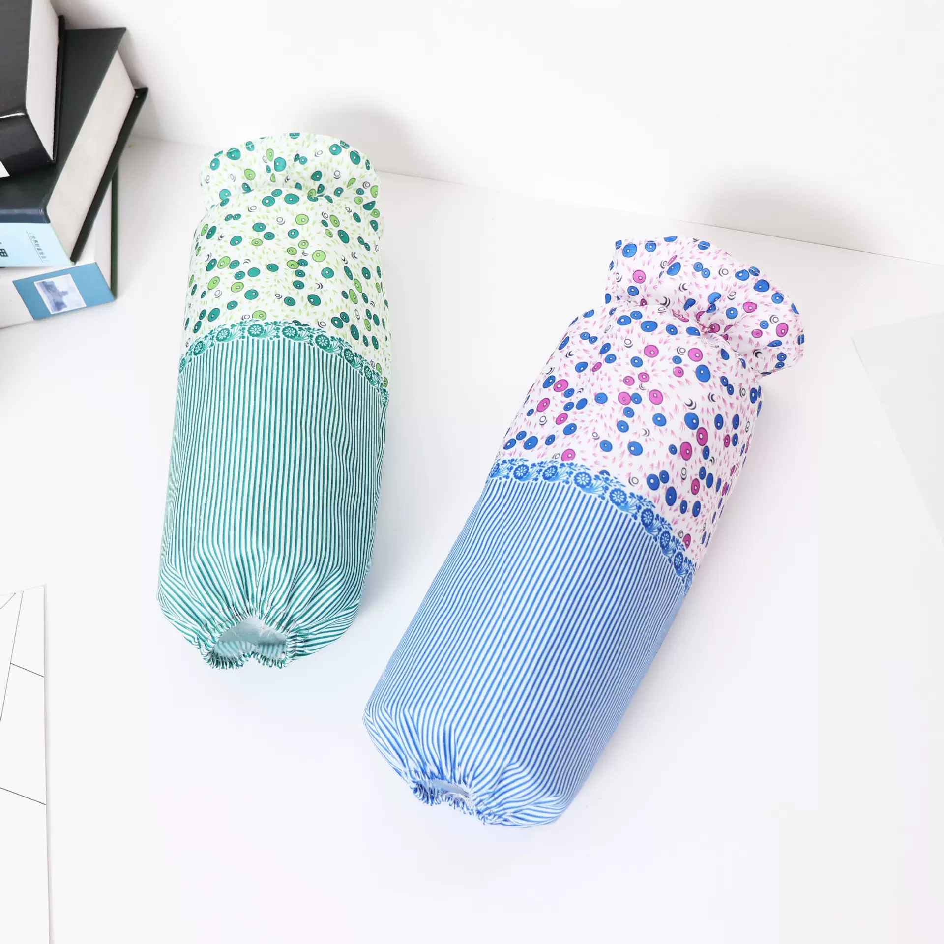 现代简约涤纶花朵防污绿色家务围裙袖套一手货源