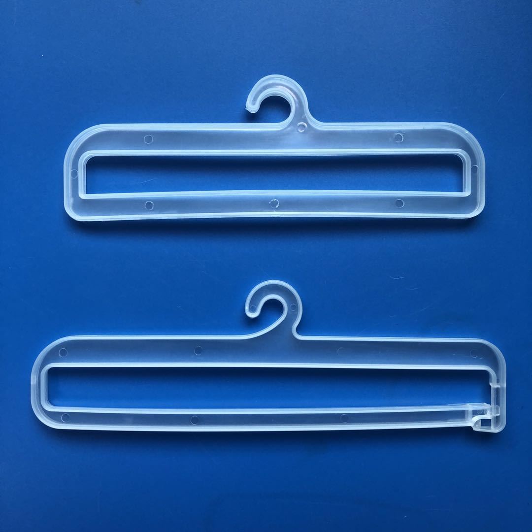 超市展示披肩挂钩 白色优质毛巾丝巾展示衣架 PP半透明开口围巾钩