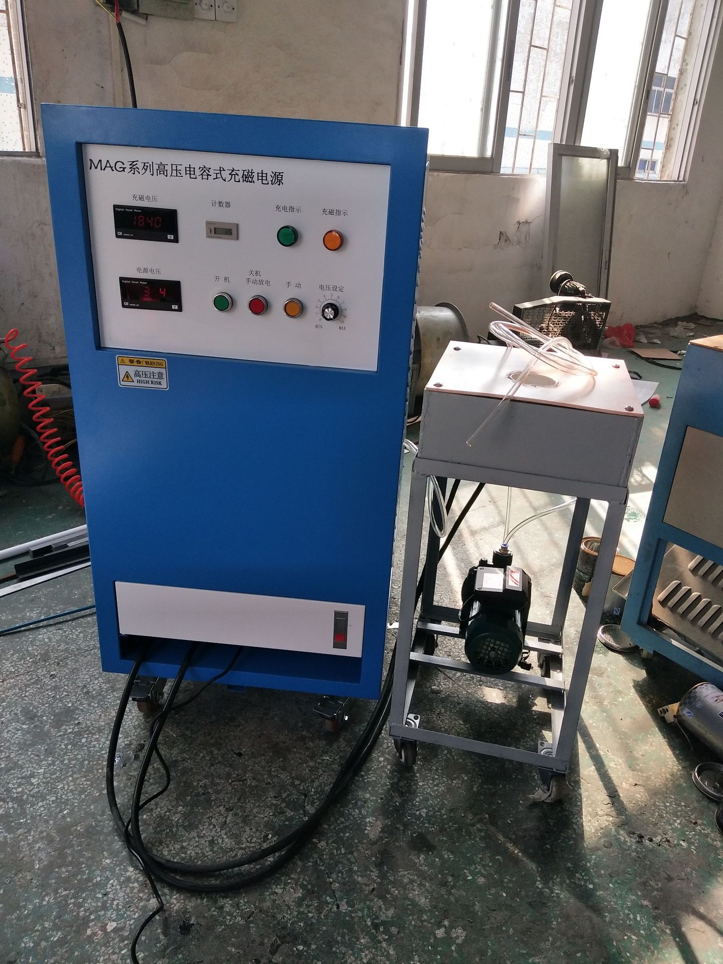 Máquina de magnetización de motor Accesorio de magnetización multipolar Máquina de perforación magnética fuerte Rotor de motor Máquina de magnetización Rotor interno y externo