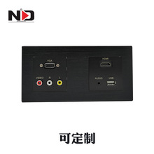 供應酒店客控系統HDMI面板 一線通牆壁插座 多媒體VGA接口插頭