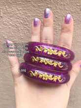 外贸足金晶美金梅花手镯 彩色梅花手镯 颜色随机金手镯 产家直销