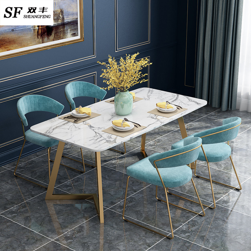 Marble rectangular highchair for home use for food