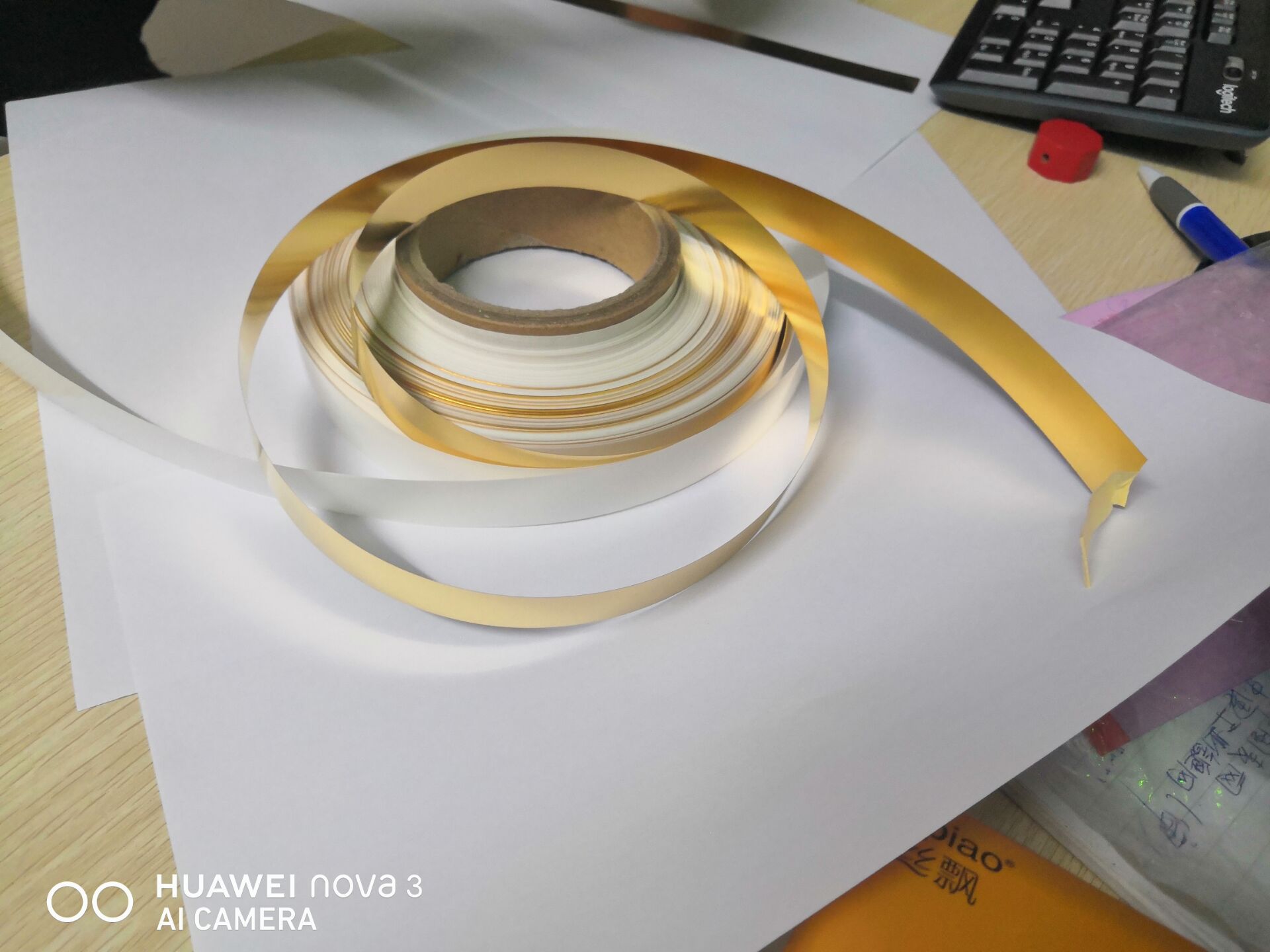 金晟生产304超薄0.02*100mm电镀纯金不锈钢带.电镀304不锈钢管