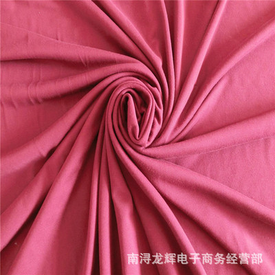 厂家直销32S T恤棉氨纶汗布 纯棉拉架针织面料 莱卡精棉拉架面料|ms