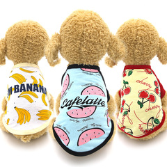 New Pet Clothes Teddy Dog Clothes Short Sleeve Two-Paw Suit Spring and Summer Style Direct Factory Cross-Border Sales